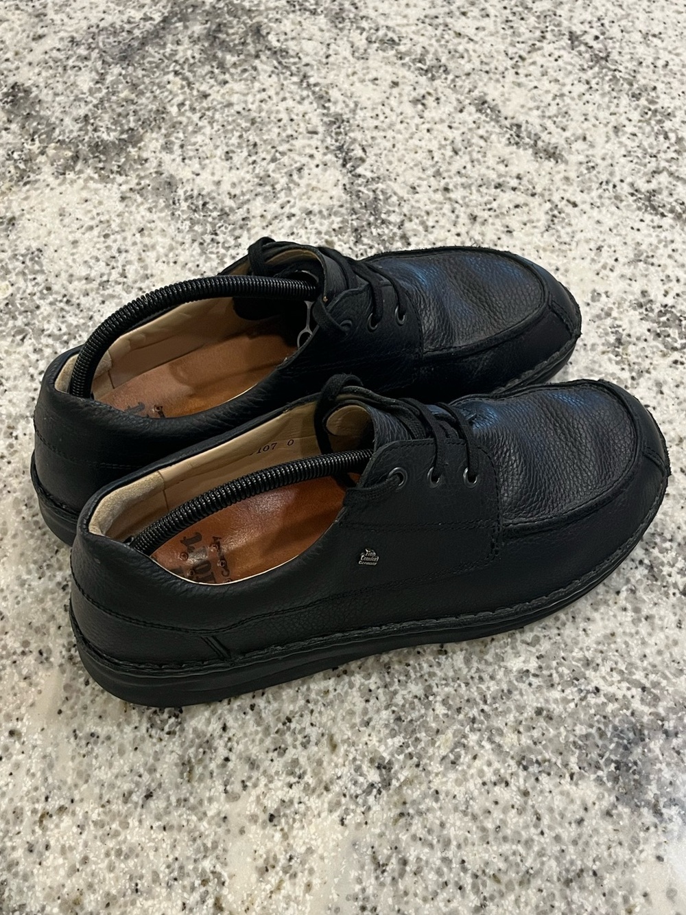 Finn Comfort Men’s Black Leather Shoes Size 9 Wide